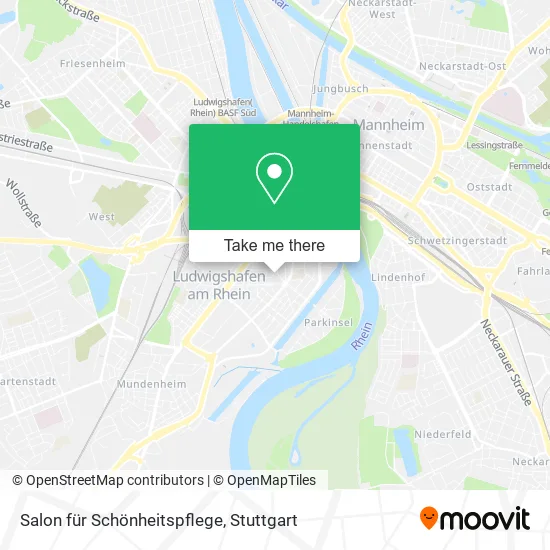 Карта Salon für Schönheitspflege