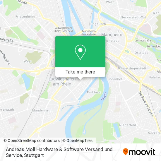 Карта Andreas Moll Hardware & Software Versand und Service