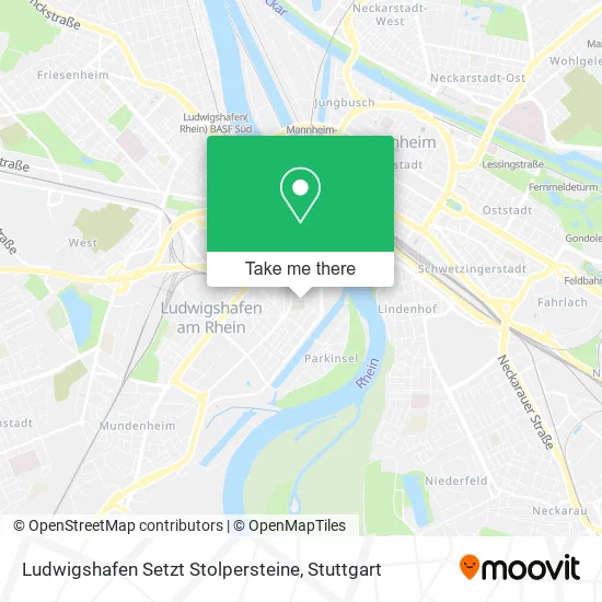 Карта Ludwigshafen Setzt Stolpersteine