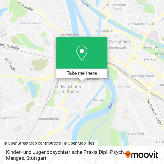 Карта Kinder- und Jugendpsychiatrische Praxis Dipl.-Psych. Menges