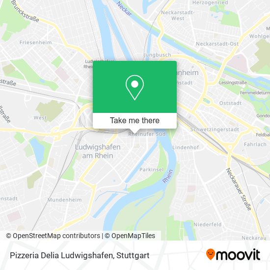 Pizzeria Delia Ludwigshafen map