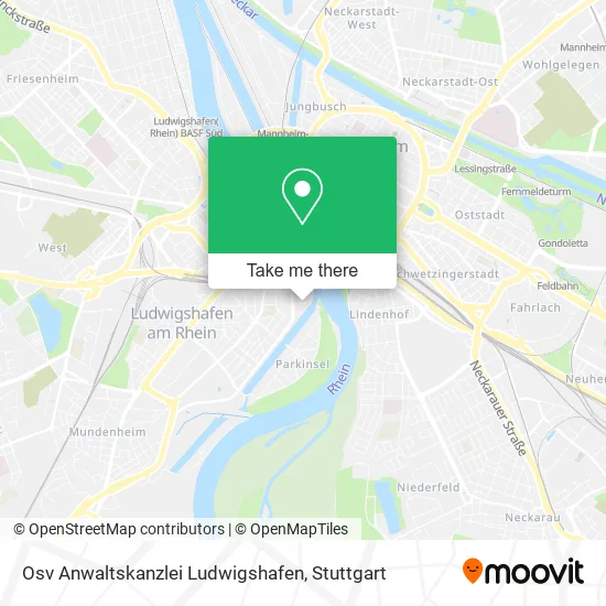 Карта Osv Anwaltskanzlei Ludwigshafen