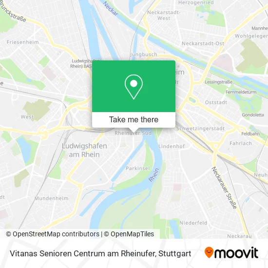 Карта Vitanas Senioren Centrum am Rheinufer