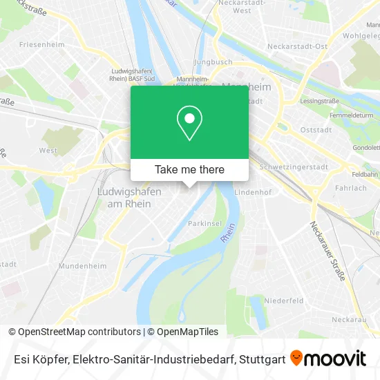 Карта Esi Köpfer, Elektro-Sanitär-Industriebedarf