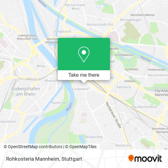 Rohkosteria Mannheim map