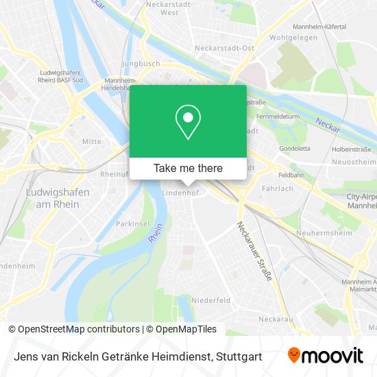 Карта Jens van Rickeln Getränke Heimdienst