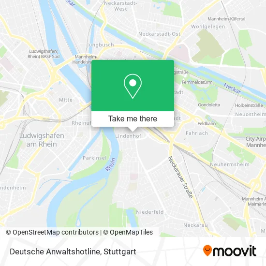 Карта Deutsche Anwaltshotline