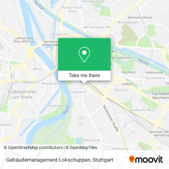 Карта Gebäudemanagement Lokschuppen