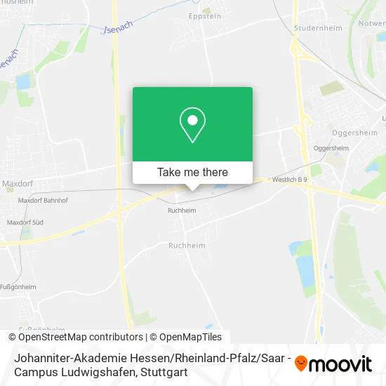 Карта Johanniter-Akademie Hessen / Rheinland-Pfalz / Saar - Campus Ludwigshafen