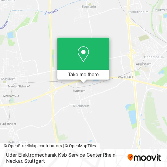 Карта Uder Elektromechanik Ksb Service-Center Rhein-Neckar