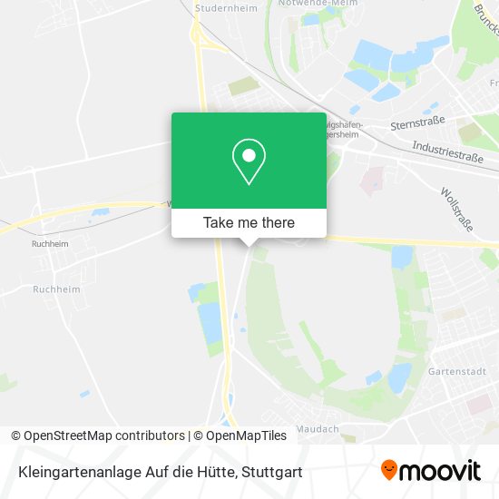 Kleingartenanlage Auf die Hütte map