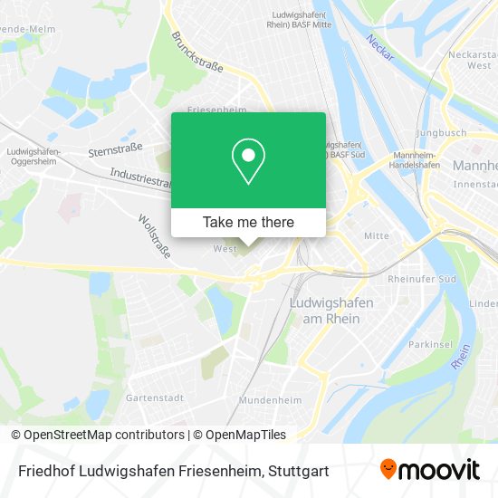 Friedhof Ludwigshafen Friesenheim map