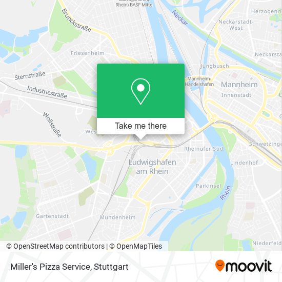 Карта Miller's Pizza Service