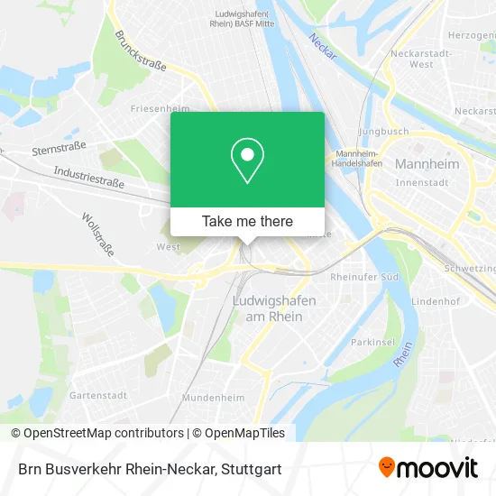 Карта Brn Busverkehr Rhein-Neckar