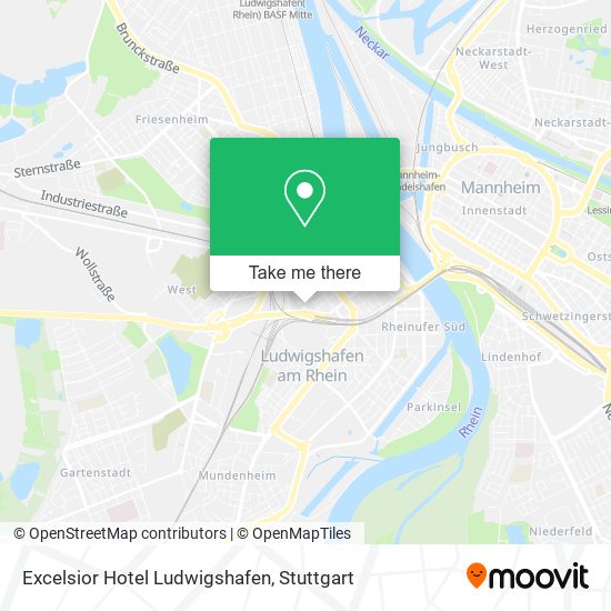 Excelsior Hotel Ludwigshafen map
