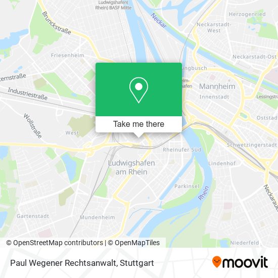 Карта Paul Wegener Rechtsanwalt