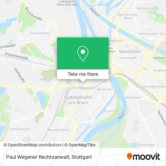 Карта Paul Wegener Rechtsanwalt