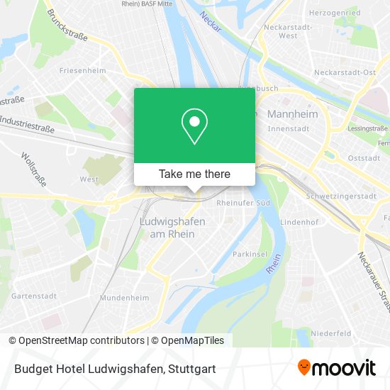 Budget Hotel Ludwigshafen map