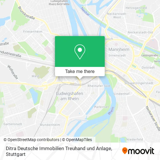 Карта Ditra Deutsche Immobilien Treuhand und Anlage