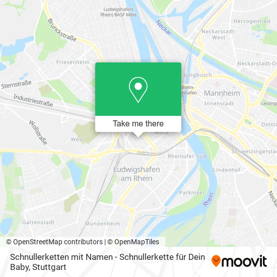 Карта Schnullerketten mit Namen - Schnullerkette für Dein Baby