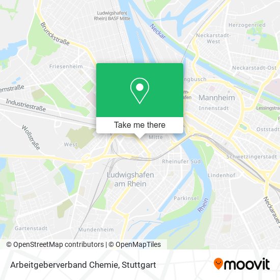 Arbeitgeberverband Chemie map