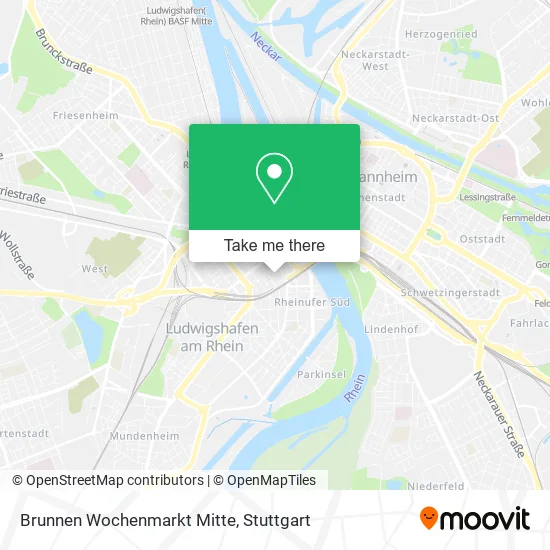 Карта Brunnen Wochenmarkt Mitte