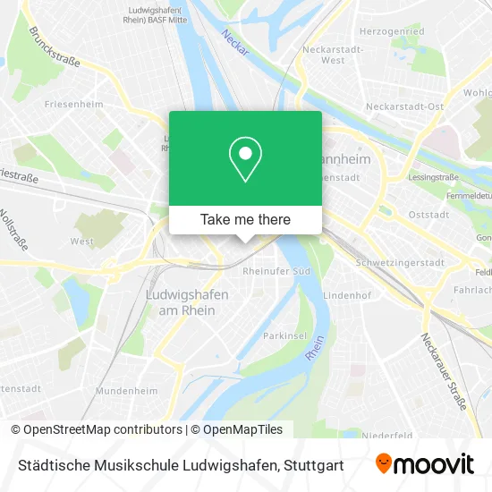 Карта Städtische Musikschule Ludwigshafen
