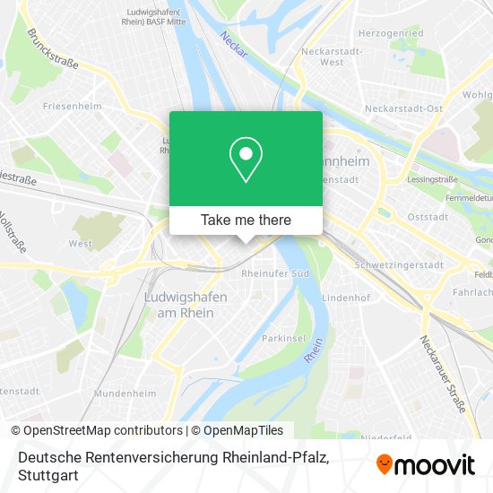 Deutsche Rentenversicherung Rheinland-Pfalz map