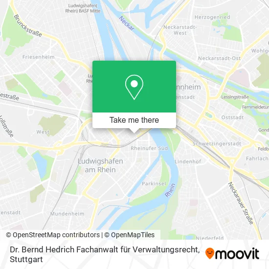 Карта Dr. Bernd Hedrich Fachanwalt für Verwaltungsrecht