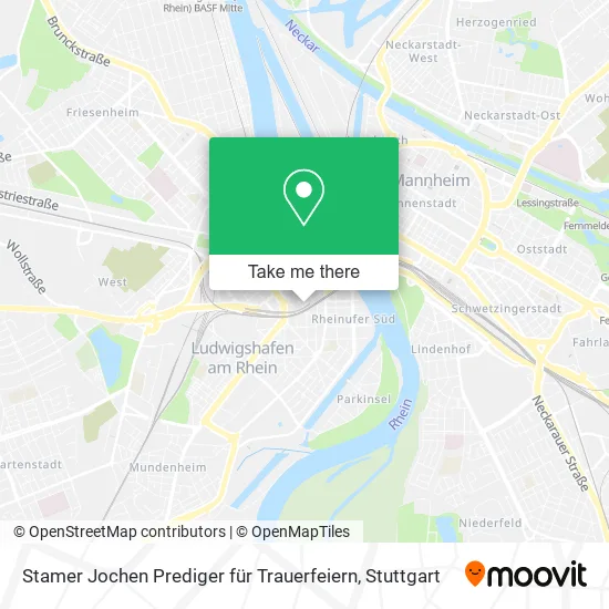 Карта Stamer Jochen Prediger für Trauerfeiern