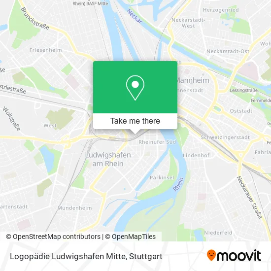 Карта Logopädie Ludwigshafen Mitte