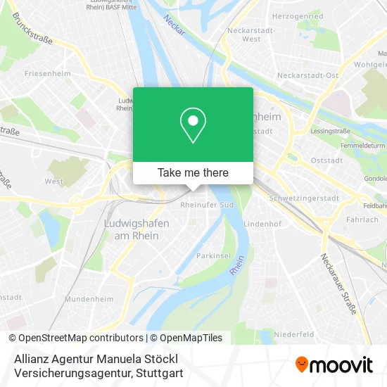 Карта Allianz Agentur Manuela Stöckl Versicherungsagentur