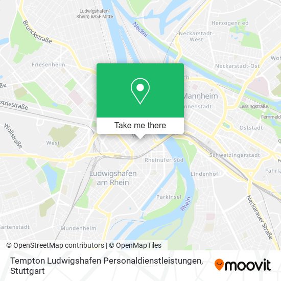 Tempton Ludwigshafen Personaldienstleistungen map