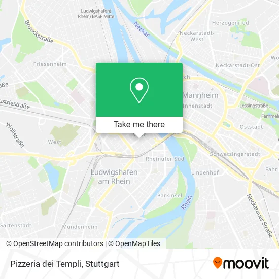 Карта Pizzeria dei Templi