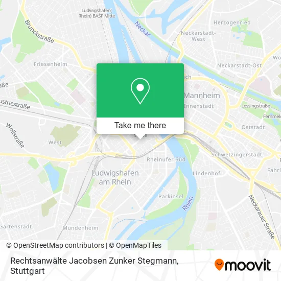 Карта Rechtsanwälte Jacobsen Zunker Stegmann