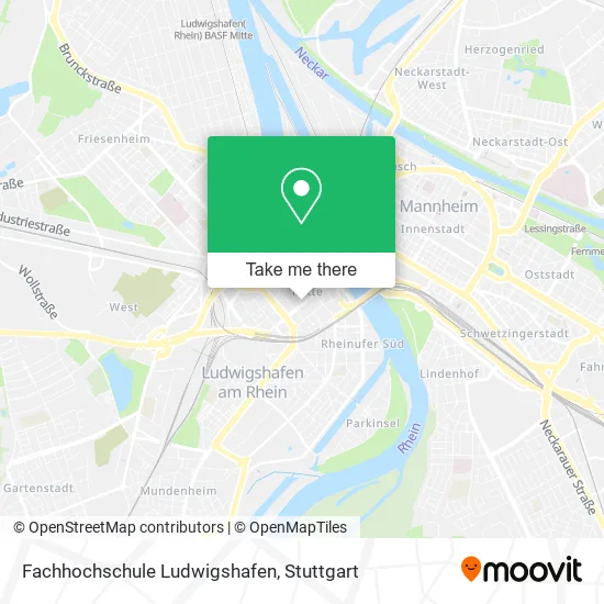 Карта Fachhochschule Ludwigshafen