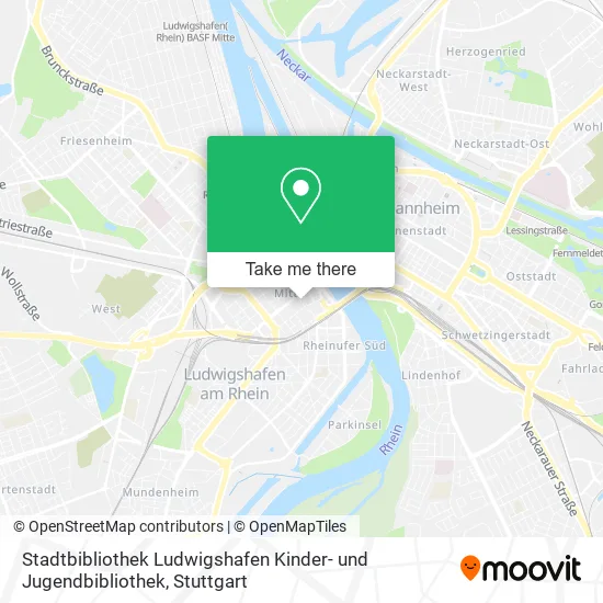 Карта Stadtbibliothek Ludwigshafen Kinder- und Jugendbibliothek
