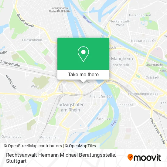 Карта Rechtsanwalt Heimann Michael Beratungsstelle