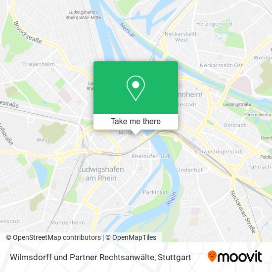 Карта Wilmsdorff und Partner Rechtsanwälte