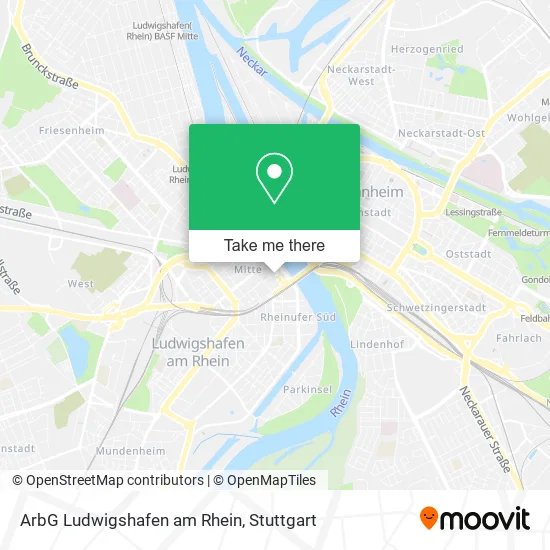 Карта ArbG Ludwigshafen am Rhein