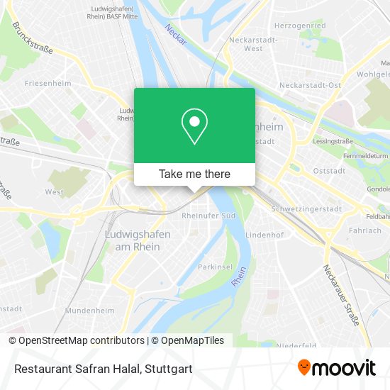 Restaurant Safran Halal map