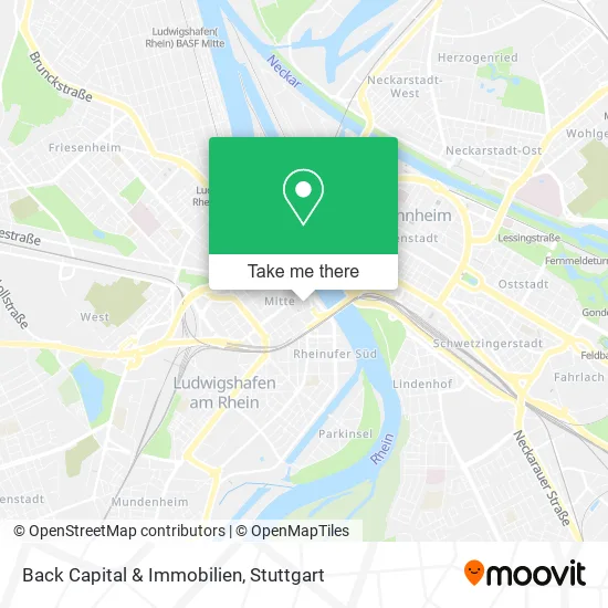 Карта Back Capital & Immobilien