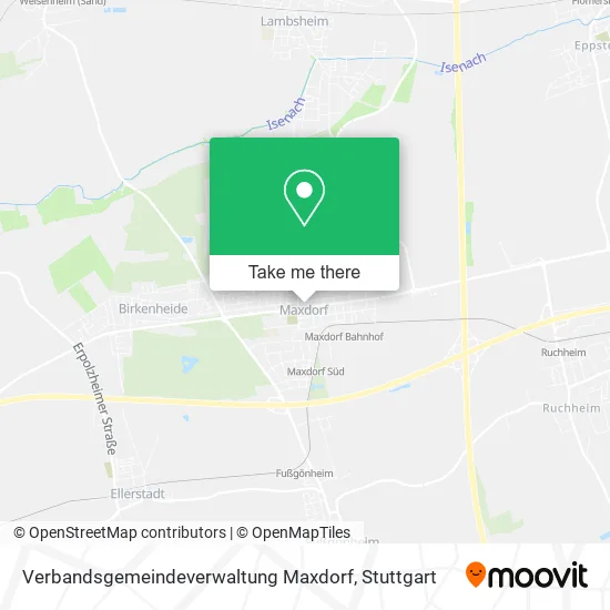 Карта Verbandsgemeindeverwaltung Maxdorf