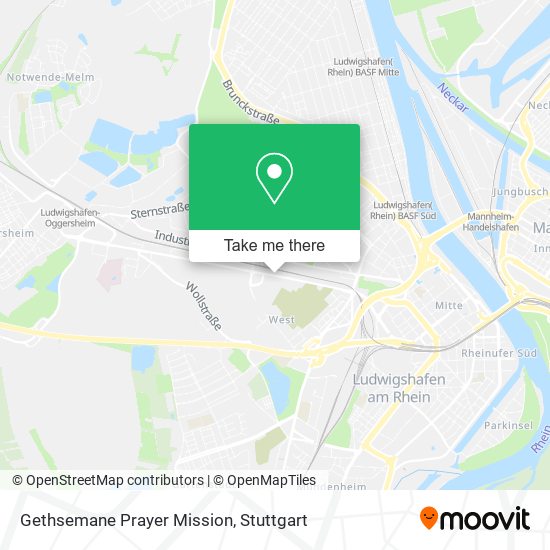 Gethsemane Prayer Mission map