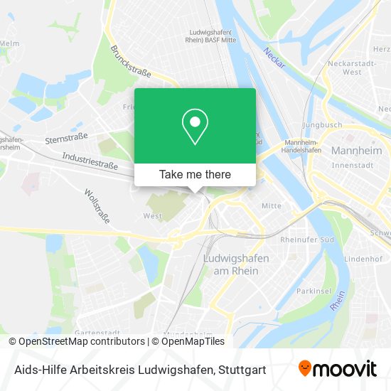 Карта Aids-Hilfe Arbeitskreis Ludwigshafen