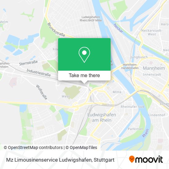 Карта Mz Limousinenservice Ludwigshafen