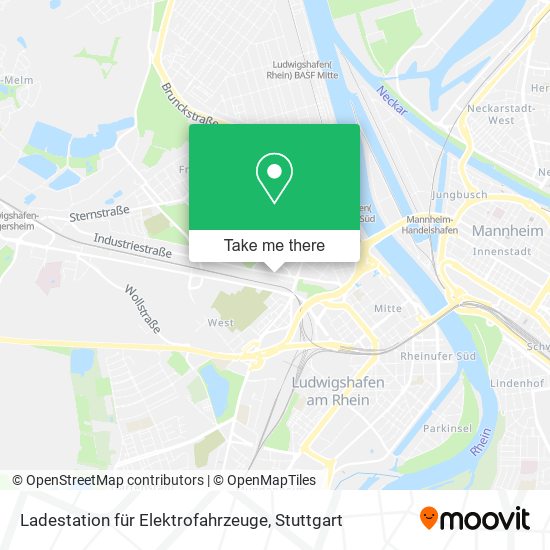 Карта Ladestation für Elektrofahrzeuge