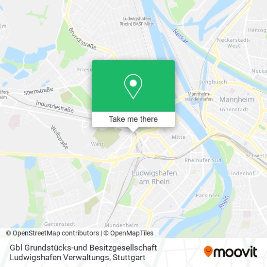 Карта Gbl Grundstücks-und Besitzgesellschaft Ludwigshafen Verwaltungs