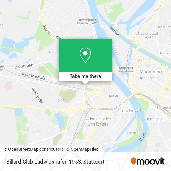 Billard-Club Ludwigshafen 1953 map