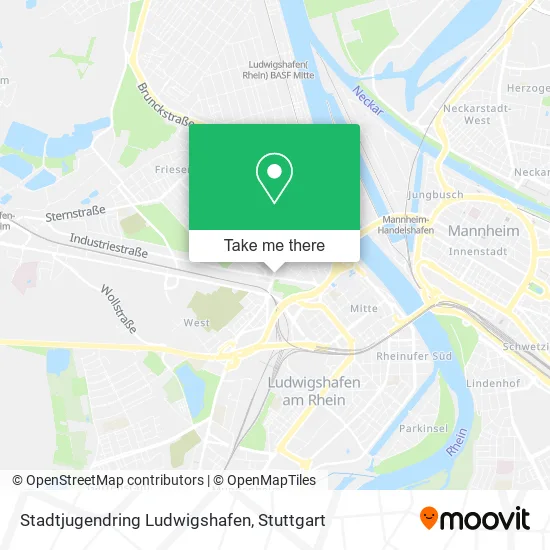 Карта Stadtjugendring Ludwigshafen